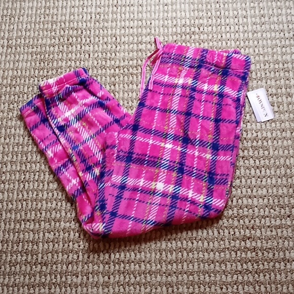 Joyspun Joggers Soft Cuff Pants XL 16 - 18 Pink Drawstring Pockets Sleep Pants - Picture 1 of 2
